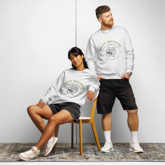 Green Brothers Retro Sweatshirt (Ash)