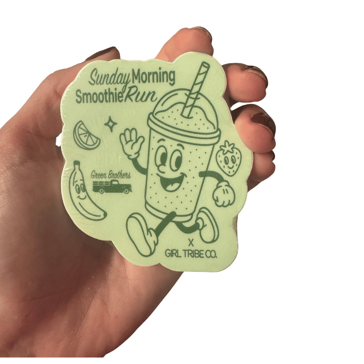 Sunday Smoothie Run Vinyl Sticker