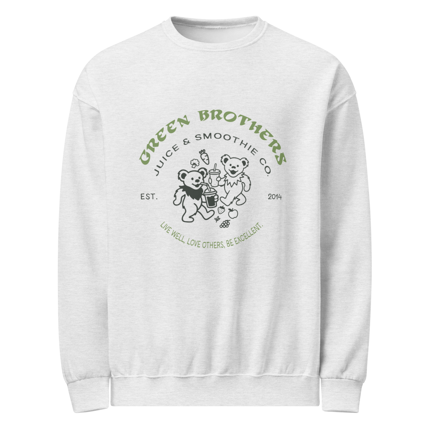 Green Brothers Retro Sweatshirt (Ash)