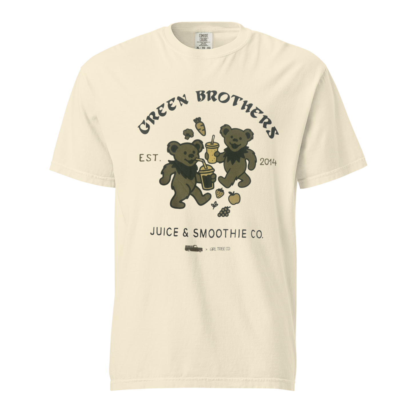 Green Brothers Dancing Bears Tee – Ivory