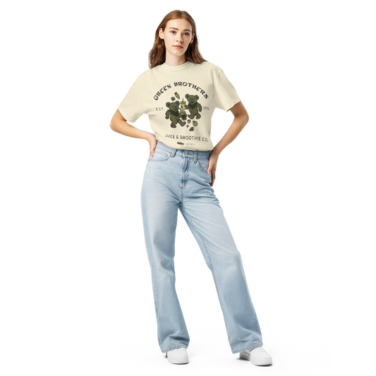 Green Brothers Dancing Bears Tee – Ivory