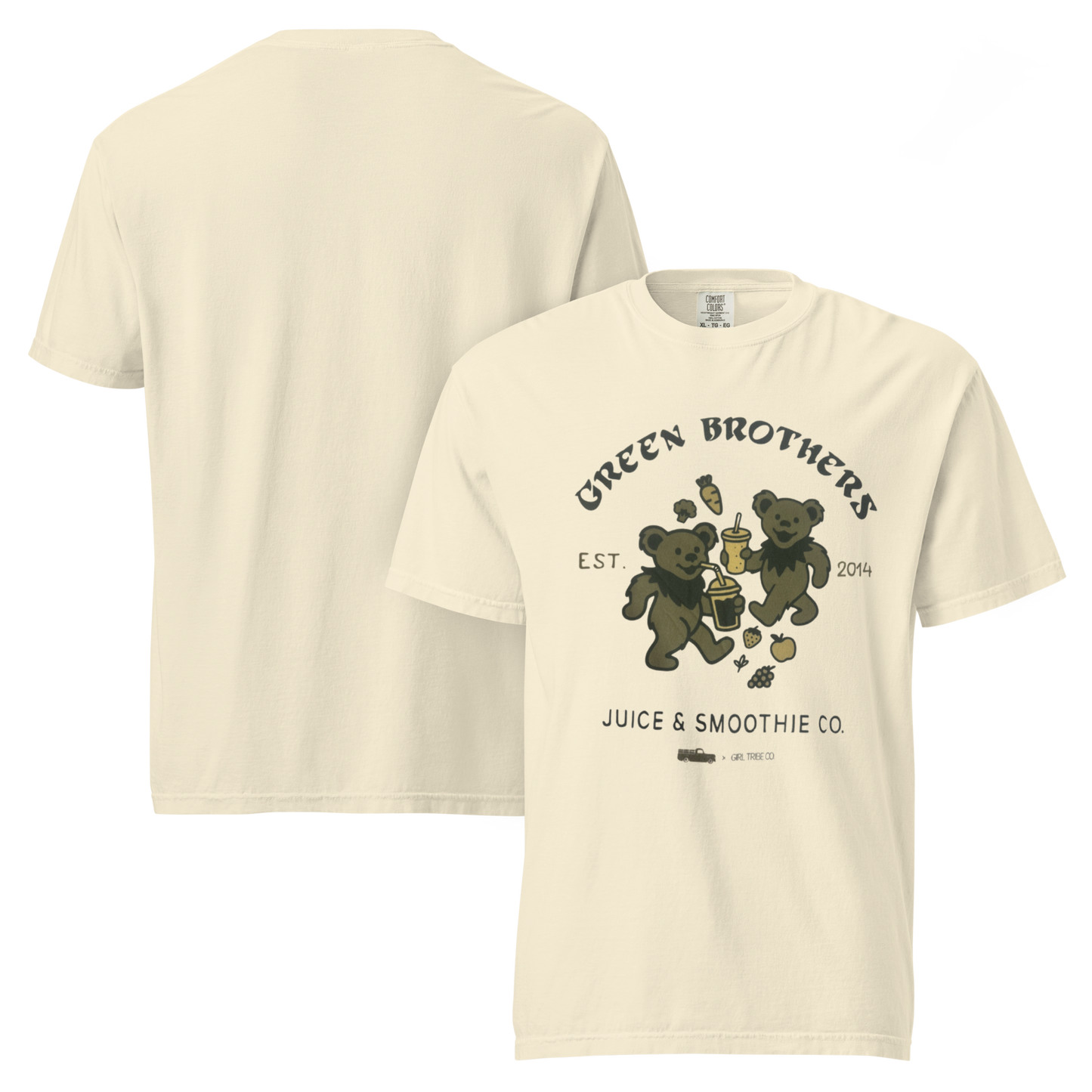 Green Brothers Dancing Bears Tee – Ivory