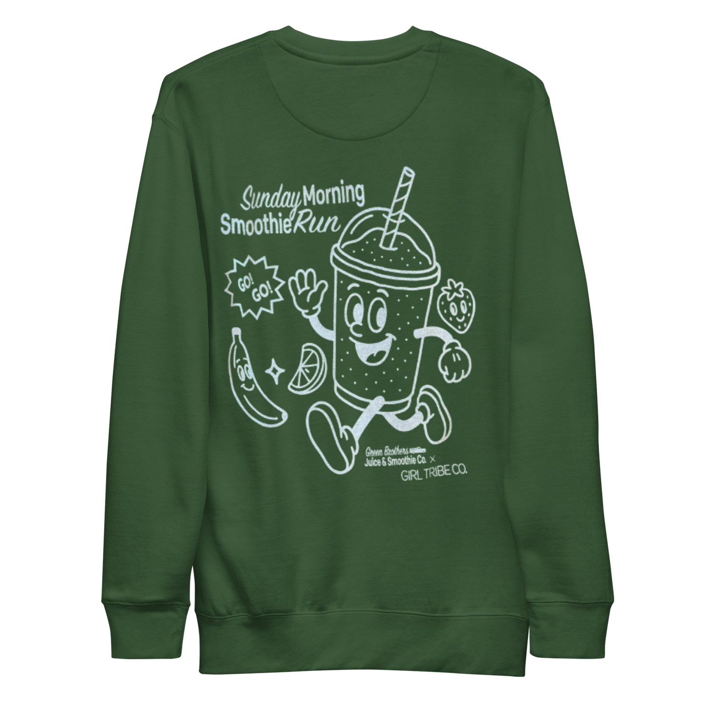 Sunday Smoothie Run Sweatshirt- Green