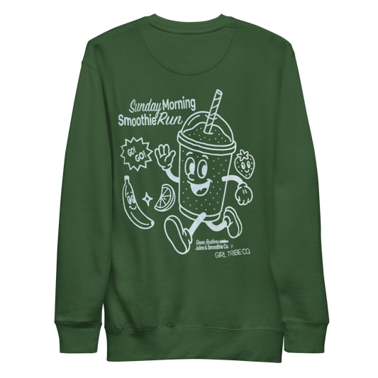 Sunday Smoothie Run Sweatshirt- Green