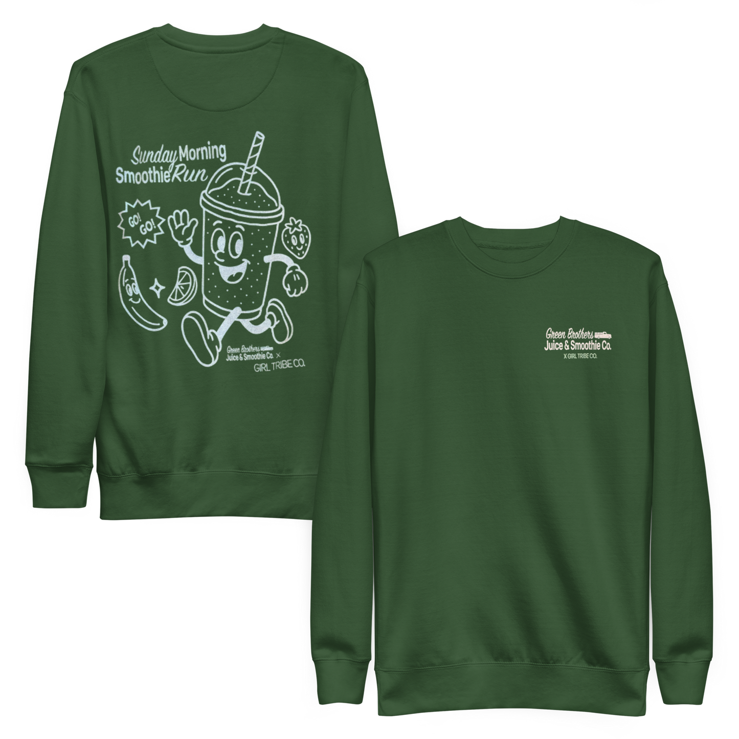 Sunday Smoothie Run Sweatshirt- Green
